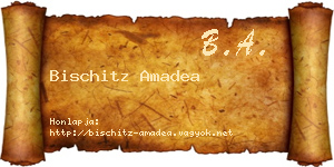Bischitz Amadea névjegykártya
